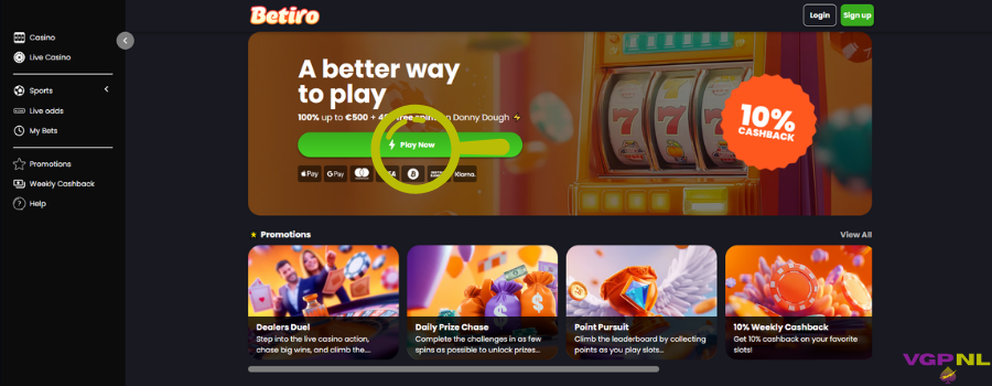 Betiro casino zonder CRUKS